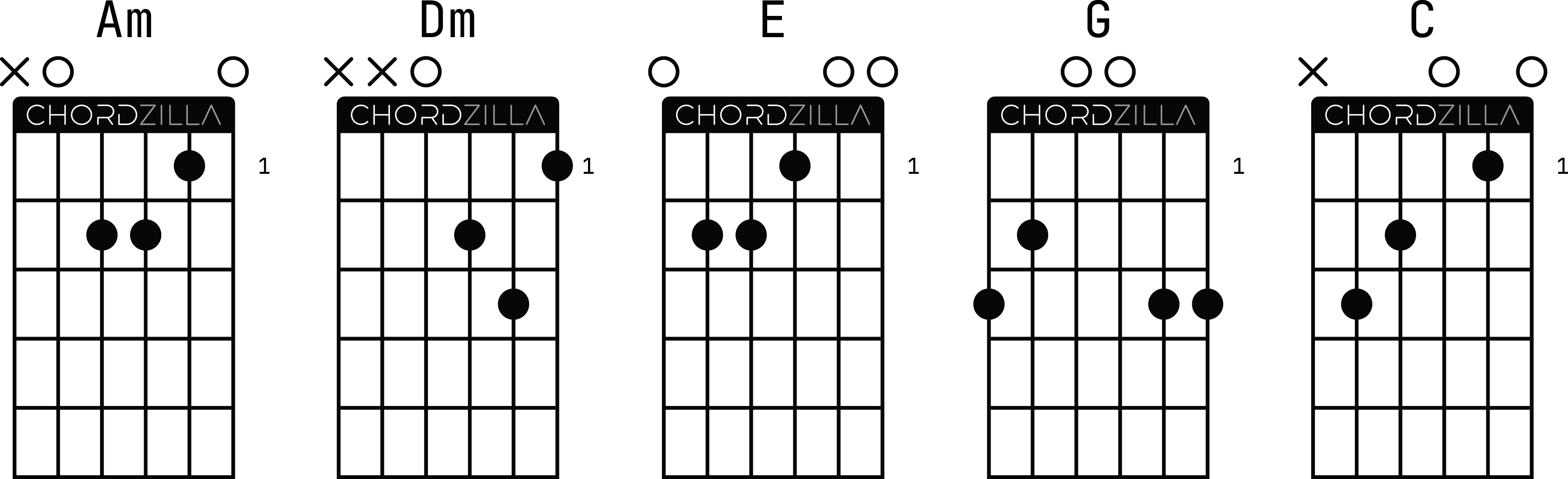 Аппликатуры оригинальных гитарных аккордов к песне группы Сектор Газа «Бомж»